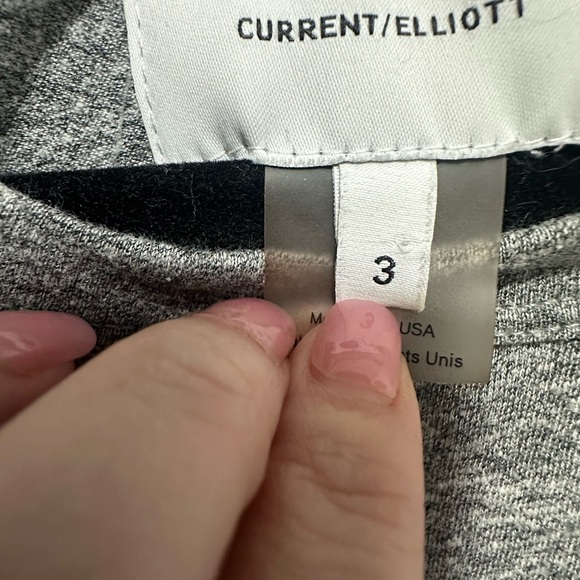 Current/Elliott The Perfect Muscle Tee Maxi Dress Heather Gray - Size 3 Large - Picture 7 of 7